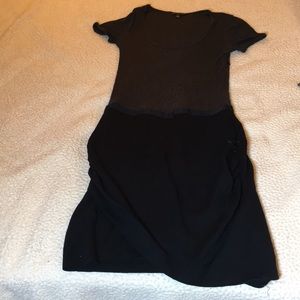 Banana Republic gray and black dress Size 4